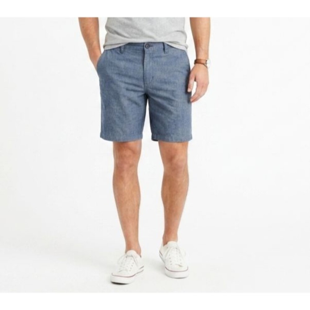 Volcom Frickin Modern Stretch Chino Shorts Mens 32 Blue Chino Walk Shorts EUC